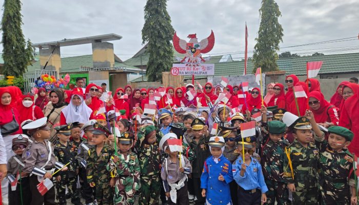 Dalam Rangka HUT RI Ke-79, YPBIH RA Muzdalifah I Meriahkan Karnaval Kanak-Kanak
