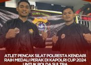 Atlet Pencak Silat Polresta Kendari Raih Medali Perak di Kejuaraan Nasional Kapolri Cup 2024