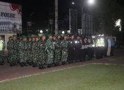 Polresta Kendari Sinergi TNI Patroli Gabungan Wujudkan Cooling system Tahapan Pilkada 2024