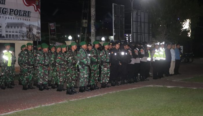 Polresta Kendari Sinergi TNI Patroli Gabungan Wujudkan Cooling system Tahapan Pilkada 2024