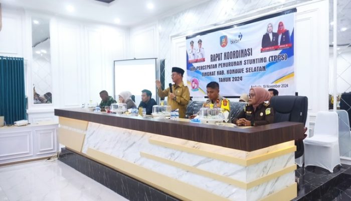 Pemkab Konsel Gelar Rakor Tim Percepatan Penurunan Stunting, Bahas Program Makan Siang Geratis Prabowo