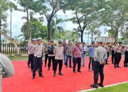 Personel OMP 2024 Polres Muna Gelar Apel Kesiapan Pengamanan Kampanye Calon Gubernur dan Wakil Gubernur di Zona C