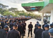 Gabungan Personel Satgas OMP 2024 Polda Sultra Amankan Debat Terakhir Cagub dan Cawagub Sultra