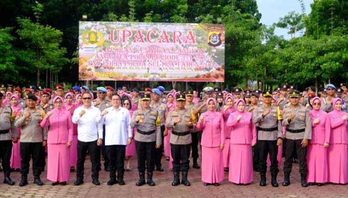 630 Personel Polda Sultra Naik Pangkat, Ini Pesan Kapolda