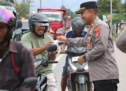 Polresta Kendari Berbagi Kebahagiaan di Bulan Suci Ramadan dengan Takjil Gratis