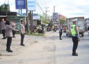 Wakapolresta Kendari Lakukan Pemantauan Arus Lalu Lintas