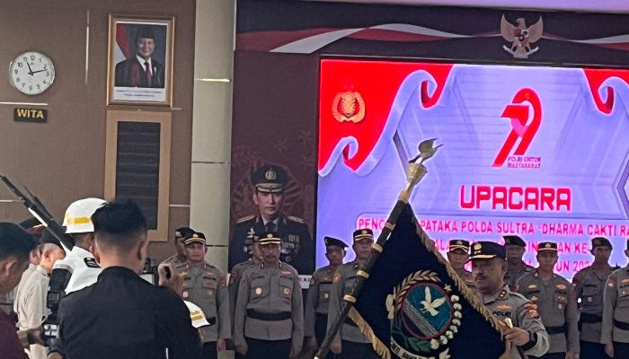 Jelang Hari Bhayangkara ke-79, Polda Sultra Gelar Zoom Meeting Pencucian Pataka dan Upacara Pemuliaan Nilai-nilai Luhur Tribrata