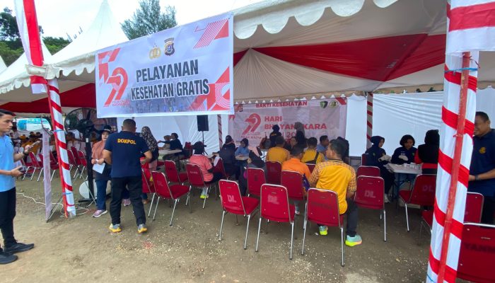 Jelang Hari Bhayangkara ke-79, Polda Sultra Gelar Pemeriksaan Kesehatan Gratis dan Layanan Publik, Disambut Antusias Masyarakat Kendari