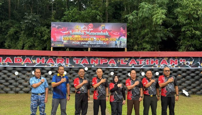 Forkopimda Sultra Meriahkan Hari Kedua Lomba Menembak Hari Bhayangkara ke-79