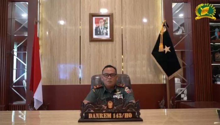 Danrem 143/HO Brigjen TNI R. Wahyu Sugiarto Ucapkan Selamat Hari Bhayangkara ke-79, Polri untuk Masyarakat