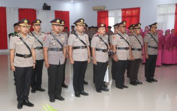 Penyegaran Struktur, Polresta Kendari Umumkan Mutasi Jabatan Sejumlah Perwira