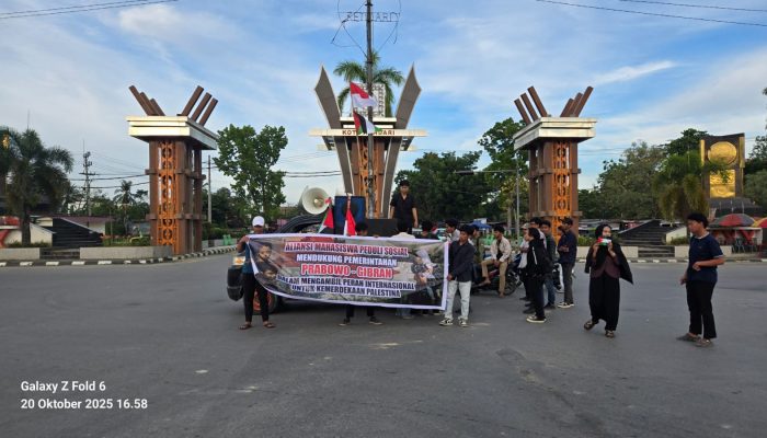 Aliansi Mahasiswa Peduli Sosial Gelar Aksi Damai Dukung Pemerintahan Prabowo–Gibran Perjuangkan Kemerdekaan Palestina