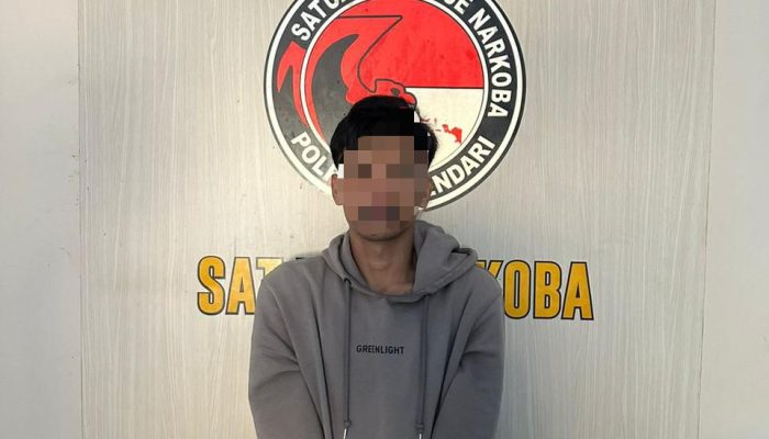 Pengangguran di Kendari Ditangkap, Edarkan Sabu Sistem Tempel dengan 48 Paket Siap Edar