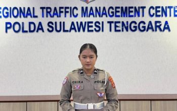 Polantas Polda Sultra Hadir di Udara, Sampaikan Update Lalu Lintas Lewat RRI Kendari