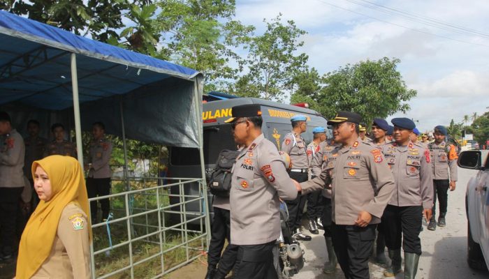 Polda Sultra Siagakan Posko Kesehatan dan Posko Bencana Brimob, Berkolaborasi dengan Dinsos dan Badan Gizi Nasional