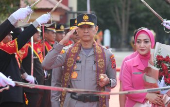 Kapolda Sultra Pimpin Welcome Parade, Tekankan Soliditas dan Semangat Pengabdian Personel