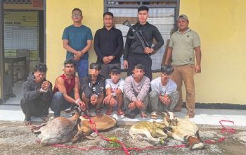 Polsek Mawasangka Ringkus Enam Pelaku Pencurian Empat Ekor Kambing di Pelabuhan Waara