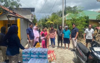 Ditresnarkoba Polda Sultra Turun Langsung Salurkan Bantuan Sosial untuk Korban Banjir