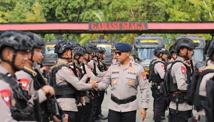 Wakapolda Sultra Sambut Kepulangan Personel Brimob Usai Tugas Pengamanan Freeport di Papua