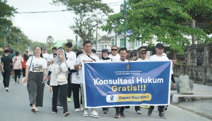 Kemenkum Sultra Berikan Penyuluhan Hukum Gratis kepada Masyarakat di Eks MTQ Kendari