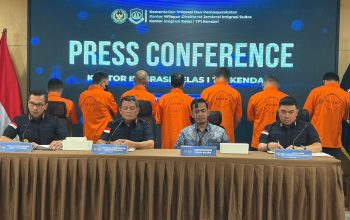 Imigrasi Kendari Amankan 7 WN Tiongkok Diduga Hendak Diselundupkan ke Australia