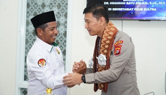 Kapolda Sultra Perkuat Sinergi dengan FKUB Sulawesi Tenggara