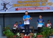 Kapolda Sultra Resmi Buka Turnamen Bulutangkis Dalam Rangka Hari Bhayangkara ke-80