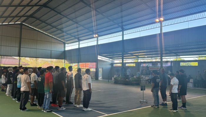 Sambut HUT Bhayangkara ke-80, Polda Sultra Gelar Kejuaraan Tenis Lapangan Kapolda Cup 2026
