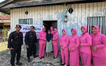 Batalyon C Pelopor Satbrimob Polda Sultra Bakti Sosial di Tujuh Desa Kolaka Utara