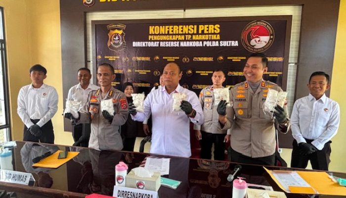 Komitmen Berantas Tindak Pidana Narkotika, Polres Kolaka Gagalkan Peredaran 3 Kg Sabu