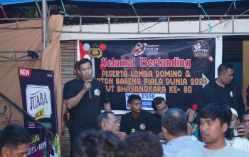 Polsek Ranomeeto Gelar Lomba Domino hingga Nobar Piala Dunia bersama Warga