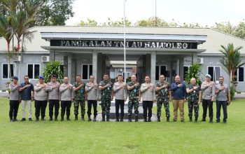 Perkuat Stabilitas Keamanan, Kapolda Sultra Pererat Sinergi dengan Lanud Halu Oleo