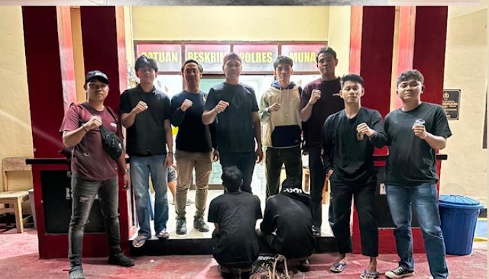 Viral Pencurian Besi Pagar Alun-Alun Raha, Polisi Tangkap Dua Terduga Pelaku