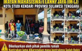 Mahasiswa Lanny Jaya di Kendari Terancam Transisi Tempat Tinggal Usai Masa Kontrakan Berakhir