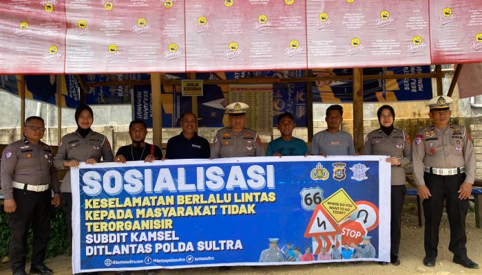 Ditlantas Polda Sultra Edukasi Pengemudi Angkutan Barang, Tekankan Kelaikan Kendaraan Demi Keselamatan Berlalu Lintas