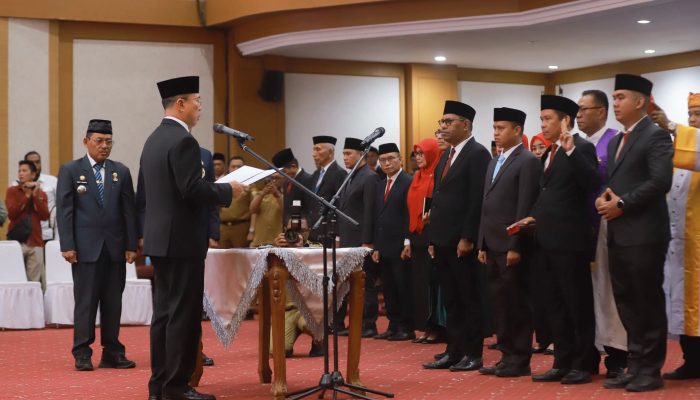 Ini Tiga Arahan Gubernur Sultra Saat Lantik 104 Pejabat