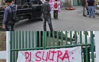 Gelar Aksi Jilid III, Massa Pj Sultra Dirikan Posko di Kejati: Desak Pemeriksaan Bupati Bombana dan PT SIP
