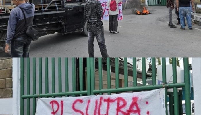 Gelar Aksi Jilid III, Massa Pj Sultra Dirikan Posko di Kejati: Desak Pemeriksaan Bupati Bombana dan PT SIP