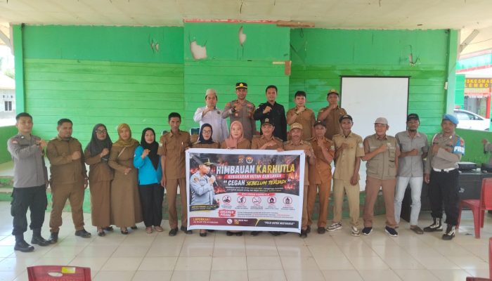 Tindaklanjut Maklumat Kapolda Sultra, Kapolsek Sawa Sosialisasi Larangan Karhutla di Kecamatan Lembo