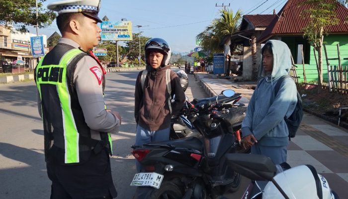 Satlantas Polres Konut Gelar Personel Sejumlah Titik Rawan Jadi Sasaran Gatur Pagi Optimalkan Kamseltibcar