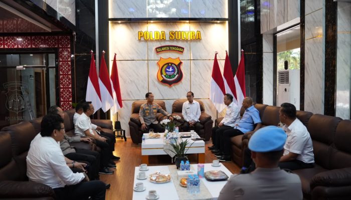 Polda Sultra Terima Kunjungan Kakanwil ATR/BPN Sulawesi Tenggara, Perkuat Kolaborasi Lintas Sektoral
