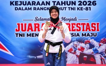 Wujud Pembinaan SDM Unggul, Anggota Polda Sultra Sukses Ukir Prestasi di Kejuaraan Taekwondo Piala Panglima TNI 2026