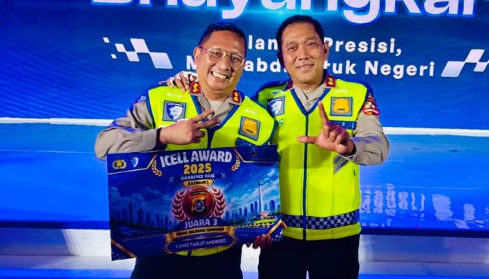 Dari Transparansi Tumbuh Kepercayaan, Ditlantas Polda Sultra Raih Juara 3 ICELL Award Korlantas Polri