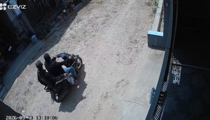 Modus Bawa Pancingan, 2 Pria Terekam CCTV Gasak NMAX di BTN Latjinta Kendari