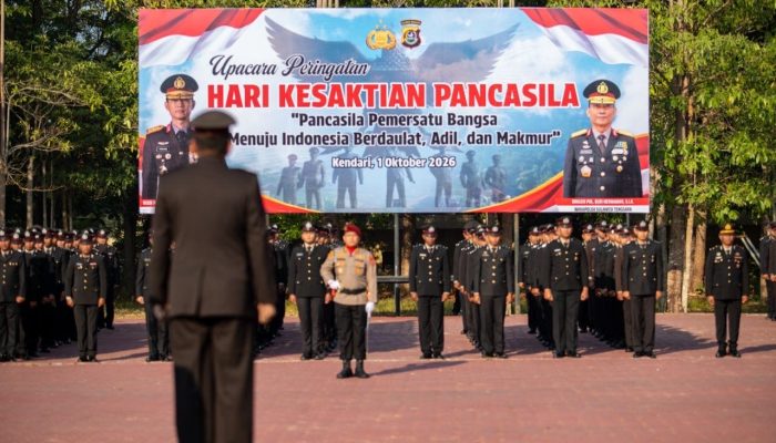 Upacara Hari Kesaktian Pancasila di Polda Sultra, Ingatkan Pentingnya Menjaga Persatuan