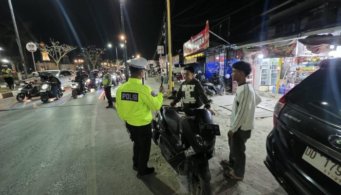 Ditlantas Polda Sultra Gelar Patroli Malam Minggu, Antisipasi Balapan Liar di Kendari