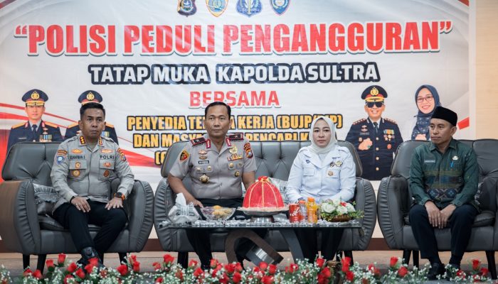 Polda Sultra Gelar Program Poliran, Bantu Hubungkan Pencari Kerja dengan Perusahaan