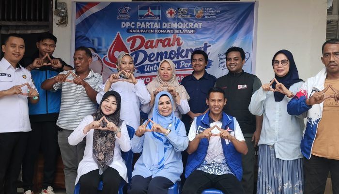 Bukan Sekadar Perayaan HUT, Demokrat Konsel Bergerak Bantu Ketersediaan Darah