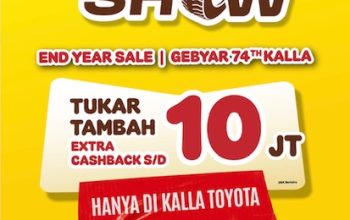 Banjir Promo Toyota Auto Show di Kendari: DP Mulai Rp10 Juta, Angsuran Ringan, Plus Diskon Spesial!