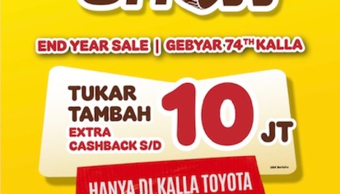 Banjir Promo Toyota Auto Show di Kendari: DP Mulai Rp10 Juta, Angsuran Ringan, Plus Diskon Spesial!